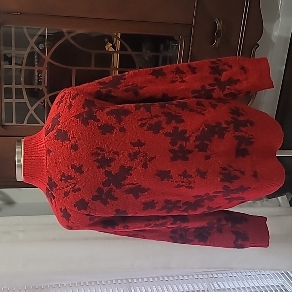 Liz Claiborne Womens Mock Neck Long Sleeve Floral Pullover Sweater Size 1X - Picture 6 of 13